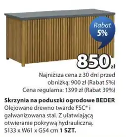 JYSK Skrzynia na poduszki ogrodowe BEDER oferta
