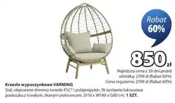 JYSK Krzesło wypoczynkowe VARMING oferta
