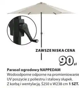 JYSK Parasol ogrodowy NAPPEDAM oferta