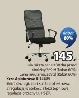 JYSK Krzesło biurowe BILLUM oferta
