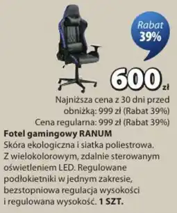 JYSK Fotel gamingowy RANUM oferta