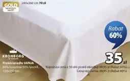 JYSK Prześcieradło VANJA oferta