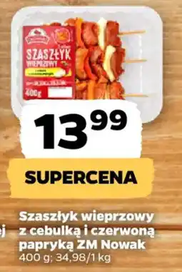 Netto Szaszłyk wieprzowy z cebulką i czerwoną papryką ZM Nowak oferta