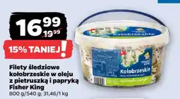 Netto Filety śledziowe kołobrzeskie w oleju z pietruszką i papryką Fisher King oferta