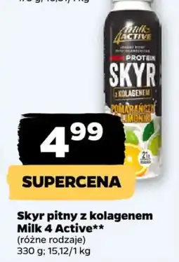 Netto Skyr pitny z kolagenem Milk 4 Active oferta