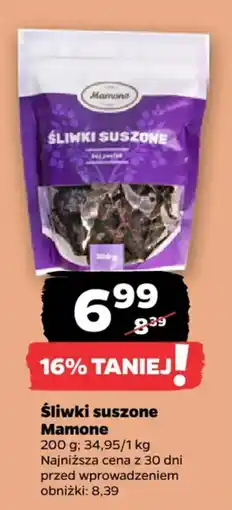 Netto Śliwki suszone Mamone oferta