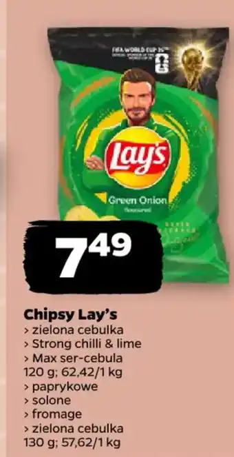 Netto Chipsy Lay's zielona cebulka oferta