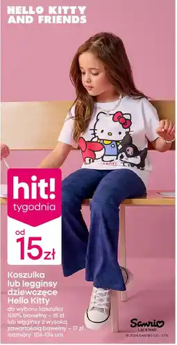 Pepco Koszulka lub legginsy dziewczęce Hello Kitty oferta