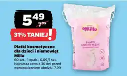 Netto Płatki kosmetyczne dla dzieci i niemowląt Millu oferta
