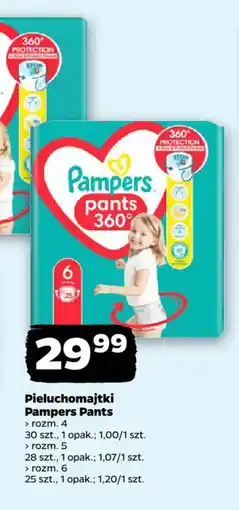 Netto Pieluchomajtki Pampers Pants oferta