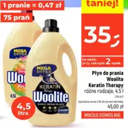 Dealz Płyn do prania Woolite Keratin Therapy oferta