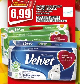 Topaz Papier toaletowy Velvet 8 rolek oferta