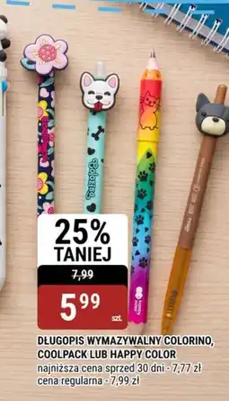 bi1 Długopis wymazylany Colorino, Coolpack lub Happy Color oferta
