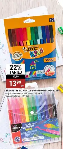 bi1 Flamastry Bic Visa LUB Dwustronne Kidea oferta