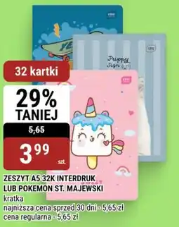 bi1 Zeszyt A5 32K Interdruk lub Pokémon St. Majewski oferta