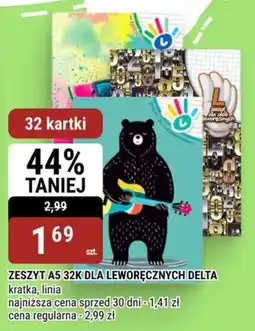 bi1 Zeszyt A5 32K dla leworęcznych Delta oferta