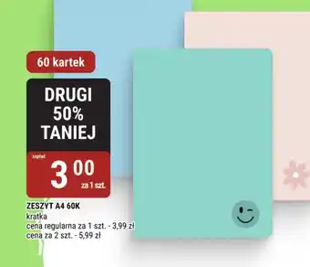 ZESZYT A4 60K kratka