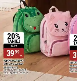 bi1 Plecak Pluszowy Mini Dino lub Kot oferta