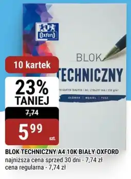 bi1 Blok Techniczny A4 10K Biały Oxford oferta
