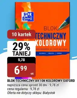 bi1 Blok Techniczny A4 10K Kolorowy Oxford oferta