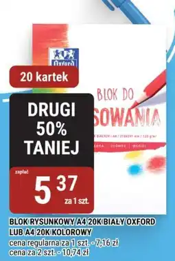 bi1 Blok Rysunkowy A4 20K Biały Oxford oferta