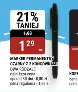 bi1 Marker Permanentny Czarny z 2 Końcówkami oferta