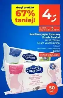Dealz Papier nawilżany z mleczkiem migdałowym Private Comfort oferta