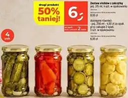 Dealz Zestaw słoików z zakrętką poj. 315 ml, 4 szt oferta