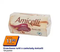 Action Orzechowe rurki z czekoladą Amicelli oferta