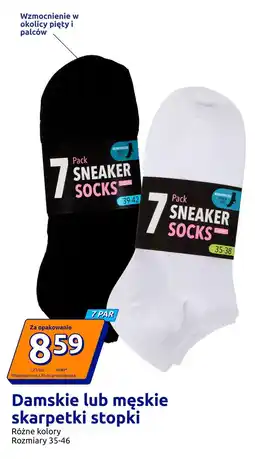 Action Damskie lub męskie skarpetki stopki 7-pak oferta