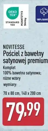 ALDI NOVITESSE Pościel z bawełny satynowej premium oferta