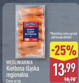 ALDI Wędliniarnia Kiełbasa śląska regionalna oferta