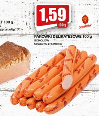 Topaz Parówki delikatesowe 100g oferta