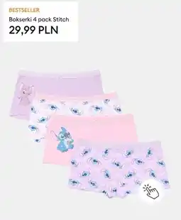 Sinsay Bokserki 4-pak Stitch oferta