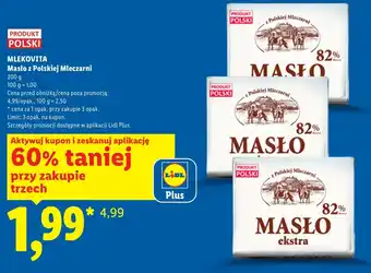 Lidl Masło Mlekovita oferta
