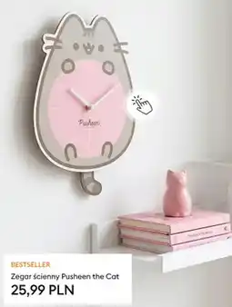 Sinsay Zegar ścienny Pusheen the Cat oferta