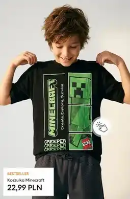 Sinsay Koszulka dziecięca Minecraft oferta
