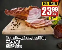 API MARKET Boczek wędzony paski kg Wierzejki oferta