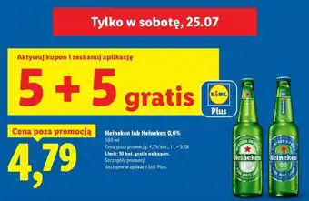 Lidl Heineken lub Heineken, 0.0% oferta
