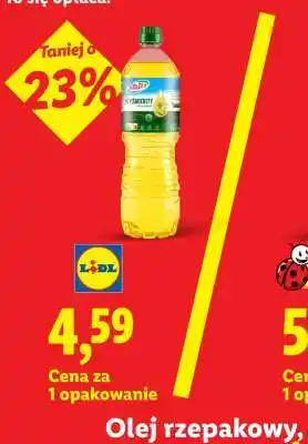Lidl Olej rzepakowy oferta