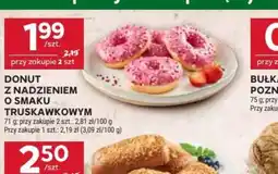 Stokrotka Donut z nadzieniem o smaku truskawkowym oferta