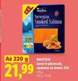 Lidl Nautica Łosoś w plastrach wędzony na zimno, XXL oferta