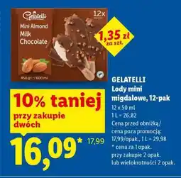 Lidl Gelatelli Mini Almond Milk Chocolate, 12-pack oferta