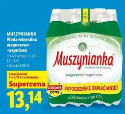 Lidl MUSZYNIANKA Woda mineralna magnezowo- -wapniowa oferta