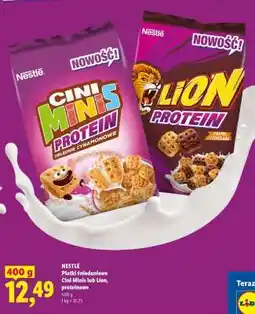 Lidl NESTLÉ Płatki śniadaniowe Cini Minis lub Lion, proteinowe oferta
