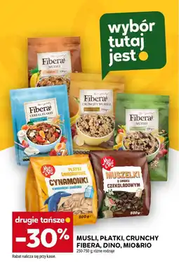 Stokrotka Musli, Płatki, Crunchy Fibera, Dino, Mio&Rio oferta
