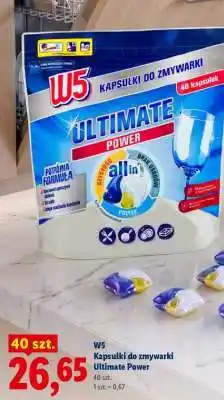 Lidl W5 Kapsułki do zmywarki Ultimate Power oferta