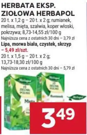 Stokrotka Herbata eksp. ziołowa Herbapol oferta