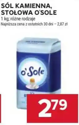 Stokrotka Sól Kamienna, Stołowa O'Sole oferta