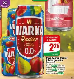 Dino Piwo Warka Radler jabłko gruszka oferta